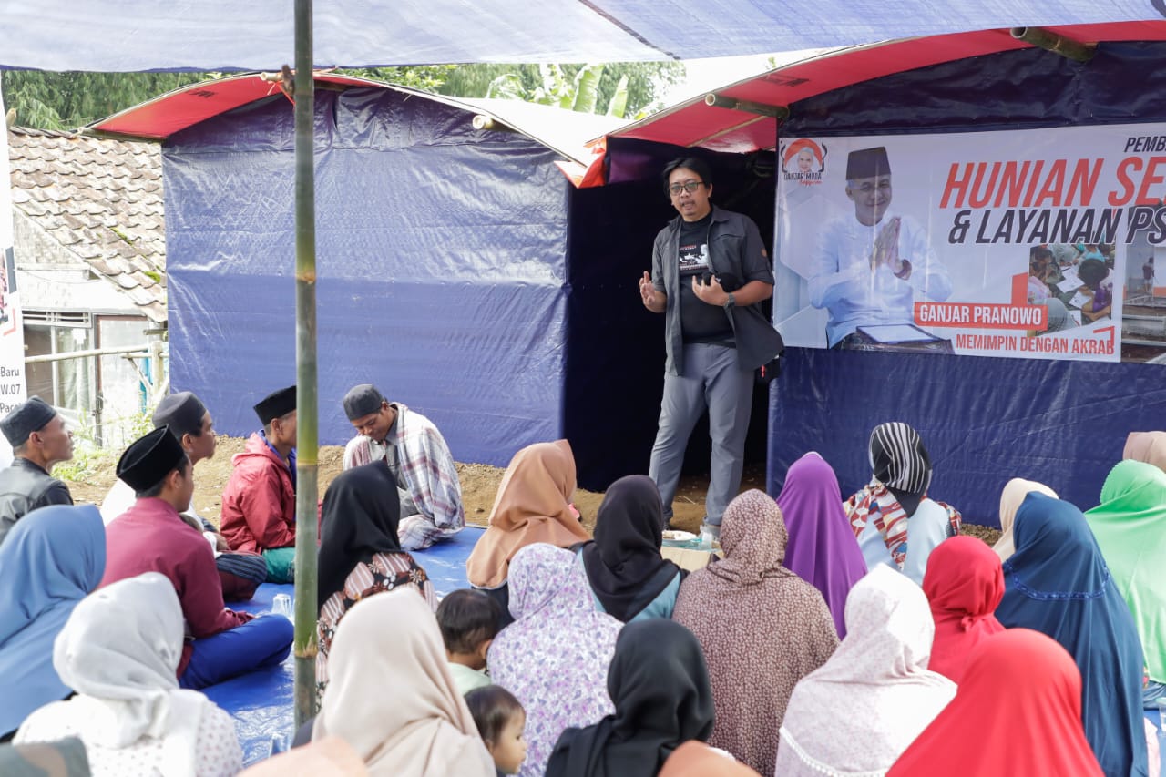 Bantu Korban Gempa Cianjur Ganjar Muda Padjajaran Beri Hunian