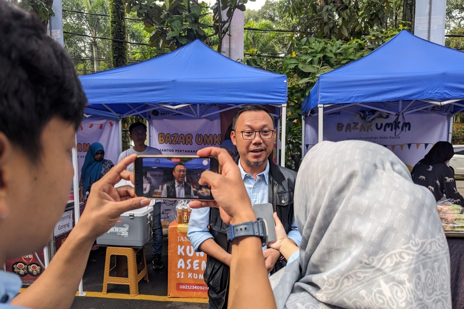 Pelataran BPN Kota Depok Dipadati UMKM Lokal Waktu Bazar Minta