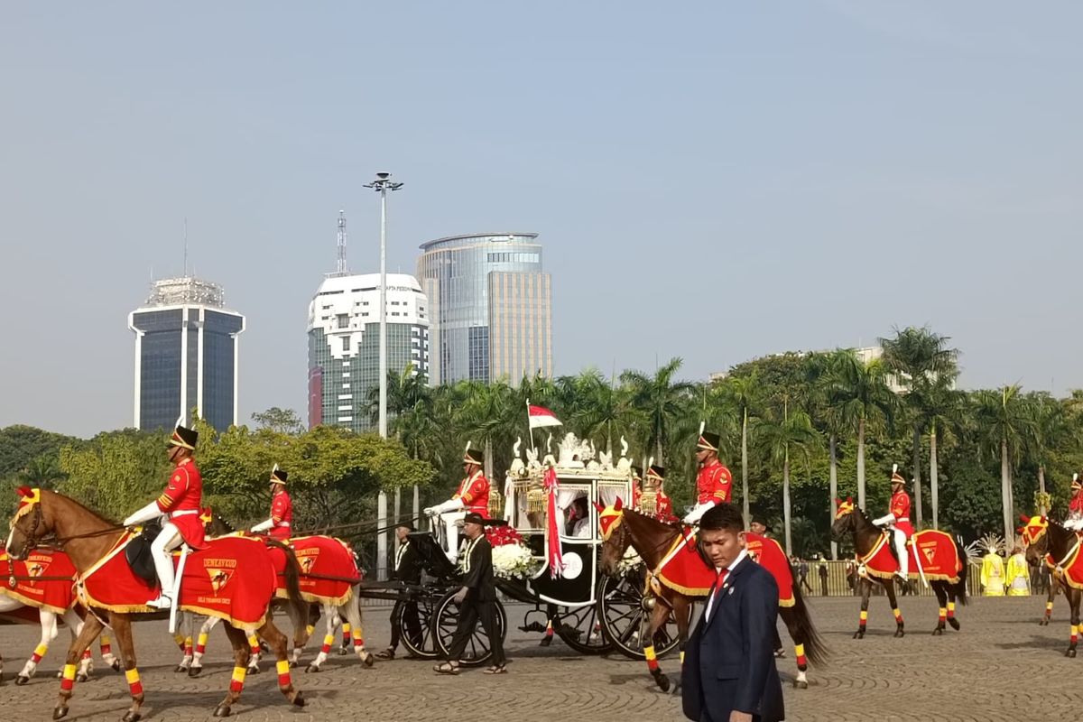 Personel Kawal Kirab Bendera Pusaka Merah Putih Ini Rutenya Ipol Id