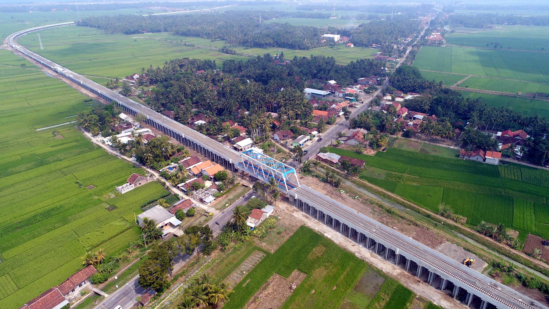 Proyek pembangunan jalur KA Bandara New Yogyakarta International Airport KM 507+600 hingga KM 507+680 dan KM 0+000 sd KM 1+435 (istimewa/dok. Istaka karya)