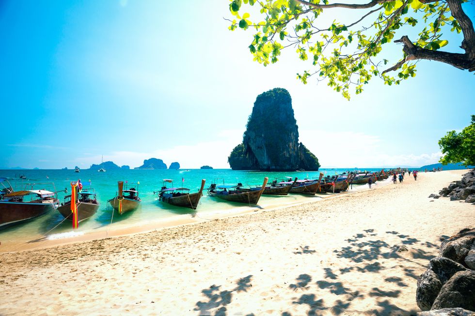 Pantai Railay di Krabi Thailand.