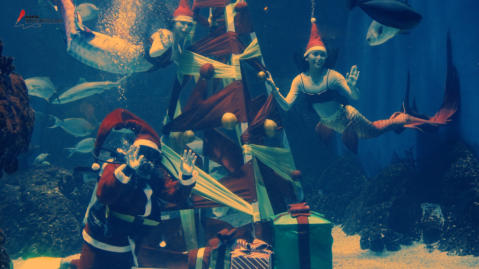 Keajaiban Nuansa Natal dan Tahun Baru di Jakarta Aquarium & Safari