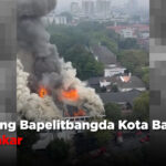 Gedung Bapelitbangda Kota Bandung Terbakar