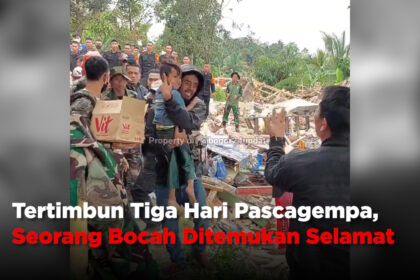 Tertimbun Tiga Hari Pascagempa, Seorang Bocah Ditemukan Selamat