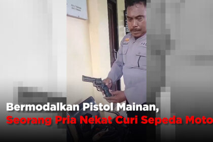 Bermodalkan Pistol Mainan, Seorang Pria Nekat Curi Sepeda Motor
