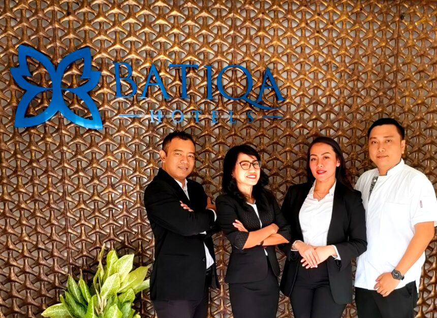 Jajaran manajemen baru Batiqa Hotel Darmo-Surabaya, dari kiri ke kanan: Teddy Krisdiyanto, Siti Humairoh, Reni Dwi Novaria, Julius Peter Sumolang. (ist.)