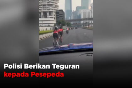 Polisi Berikan Teguran kepada Pesepeda