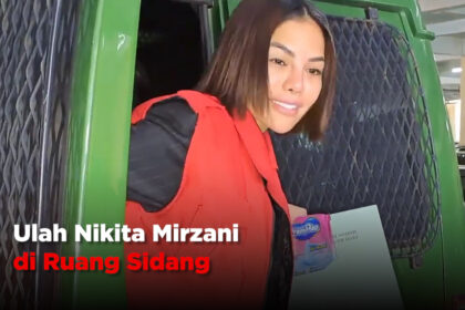 Ulah Nikita Mirzani di Ruang Sidang