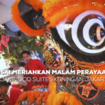 Barongsai Meriahkan Malam Perayaan Imlek di Oakwood Suites Kuningan Jakarta