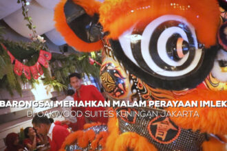 Barongsai Meriahkan Malam Perayaan Imlek di Oakwood Suites Kuningan Jakarta