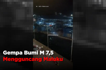 Gempa Bumi M 7,5 Mengguncang Maluku