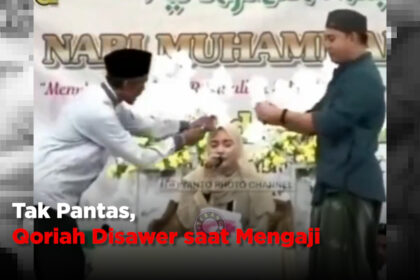 Tak Pantas, Qoriah Disawer saat Mengaji