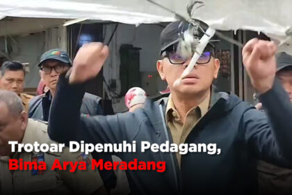 Trotoar Dipenuhi Pedagang, Bima Arya Meradang