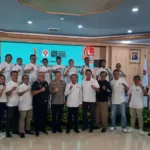 Menpora Zainudin Amali resmi mengukuhkan Presidium Nasional Suporter Sepak Bola Indonesia (PN-SSI) di Gedung Kemenpora, Rabu (22/2/2023).