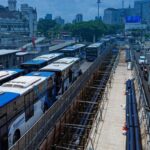 PT Transjakarta melakukan relokasi tiga halte imbas adanya proyek MRT. Foto: IG MRT Jakarta