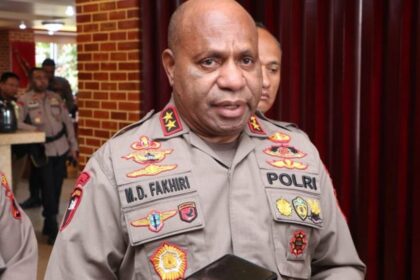 Kapolda Papua Irjen Pol Mathius D. Fakhiri. FotoPolda Papua
