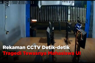 Rekaman CCTV Detik-detik Tragedi Tewasnya Mahasiswa UI