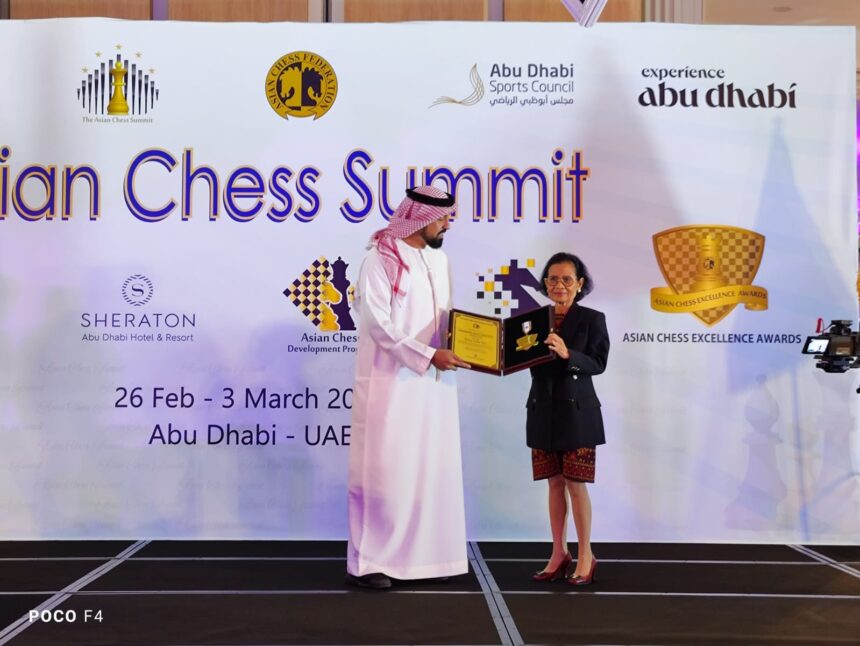 Asian Chess Summit 2023 Abu Dhabi, Kabar Gembira, Indonesia raih Event of The Year. Foto/percasi