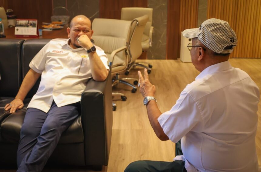 Pengurus Provinsi Persatuan Golf Indonesia (PGI) Jawa Timur menemui Ketua DPD RI, AA LaNyalla Mahmud Mattalitti yang sedang melaksanakan reses di Jawa Timur.