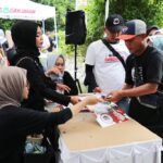 Peduli sesama, ratusan driver ojek online tergabung dalam Kajol Indonesia Dukung Ganjar melakukan aksi donor darah di Jalan Guntur, No.49, Setiabudi, Jakarta Selatan, Senin (13/3). Foto: Kajol