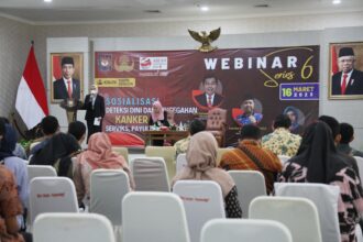 Sosialisasi Deteksi Dini dan Pencegahan Kanker Serviks, Payudara, dan Prostat di Kantor Kemendagri, Jakarta, Kamis (16/3). Foto: Dok Korpri.