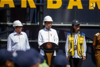 SPAM Regional Banjarbakula diresmikan oleh Presiden Joko Widodo di Banjarbaru, Jumat (17/3). Foto: Kementerian PUPR.