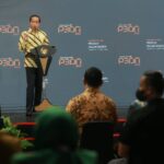 Presiden Joko Widodo dalam agenda Business Matching Produk Dalam Negeri (PDN) yang digelar di Istora Senayan, Jakarta, Rabu (15/3). Foto: Dok PT PLN.
