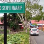 Prof Ahmad Syaf’i Ma’arif diabadikan menjadi nama sebuah jalan di Muaro Sijunjung. Foto: PP Muhammadiyah