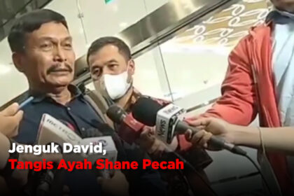Jenguk David, Tangis Ayah Shane Pecah