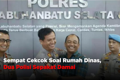 Sempat Cekcok Soal Rumah Dinas, Dua Polisi Sepakat Damai