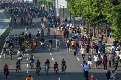 Polda Metro Jaya telah melakukan program Jumat bebas kendaraan bermotor sejak 24 Februari 2023 yang berlaku di lingkungannya pada jam kerja. Foto: NTMC