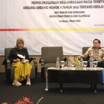 Kementerian Pemuda dan Olahraga Republik Indonesia (Kemenpora) menggelar rapat koordinasi penguata peran pemerintah daerah melalui pendanaan dalam penyelenggaraan keolahragaan pasca-terbitnya Undang-Undang Nomor 11 Tahun 2022 tentang keolahragaan di Surabaya, Jawa Timur, Kamis (16/3). Foto: Kemenpora