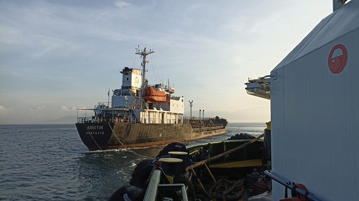 PT Pertamina International Shipping (PIS) turut berduka dan prihatin atas insiden yang menimpa kapal MT Kristin di perairan barat Lombok, pada Minggu (26/3). Foto: PT Pertamina