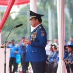 Menteri Dalam Negeri (Mendagri), Muhammad Tito Karnavian dalam Upacara Peringatan HUT ke-104 Damkar dan Penyelamatan Tingkat Nasional di Lapangan Monas, Jakarta Pusat, Rabu (1/3). Foto: Puspen Kemendagri