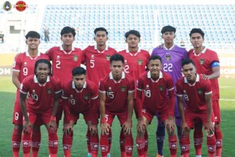 Timnas Indonesia U-20 kalah dari Irak U-20 pada laga perdana Piala Asia U-20. Foto: Twitter PSSI