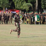 Hari Ulang Tahun (HUT) Komando Pasukan Khusus (Kopassus) ke-71 menyelenggarakan upacara sederhana di Lapangan Markas Kopassus Cijantung, Jakarta Timur.