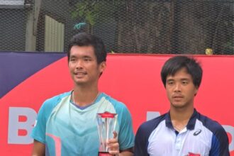 BNI-MedcoEnergi International Tennis M25K Seri II : Ray Ho dan Sun Fajing juara ganda putra