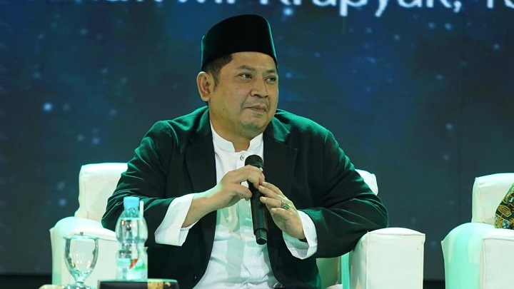 Dirjen Pendidikan Islam M Ali Ramdhani menjelaskan tunjangan insentif untuk guru RA. Foto: Kemenag