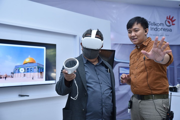 Kegiatan showcase interaktif inovasi digital ITDRI kepada ITB. Foto: Dok Telkom Indonesia