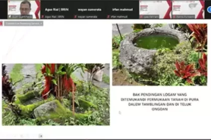 Penemuan artefak dan ekofag di Bali.