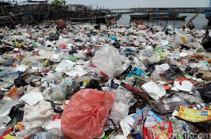 Ilustrasi sampah pulau seribu (foto:internet)