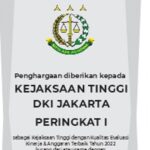 Kejaksaan Tinggi (Kejati) DKI Jakarta meraih peringkat pertama dalam kategori Kejaksaan Tinggi dengan Kualitas Evaluasi Kinerja & Anggaran Terbaik Tahun 2022. Foto: Seksi Penkum Kejati DKI Jakarta.