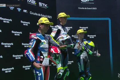 Pembalap Pertamina Mandalika SAG Racing Team yang berlaga di Moto2 European, Carlos Tatay berhasil meraih podium kedua pada Race 1 Moto2 European Estoril