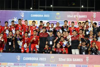 Timnas Indonesia U-22 yang meraih medali emas EA Games 2023. Foto: PSSI