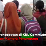 Aksi Pencopetan di KRL Commuter Terekam Kamera Penumpang