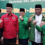 Bacapres PDIP, Ganjar Pranowo bersama dengan Ketua DPW PPP DKI Jakarta dan sejumlah pengurus DKI. Foto: dok PPP DKI