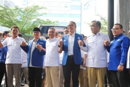 Sekjen DPP Gerindra, Muzani saat mengunjungi DPP PAN. (Foto IG DPP PAN)