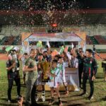 SSB Aldions Bekasi Juara Pertama Kejuaraan Sepakbola Nasional Piala Bergilir Ketua Umum KONI Pusat ke IV 2023. Foto/ist