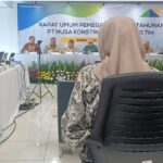 Rapat Umum Pemegang Saham (RUPS) NKE yang digelar di Kantor Pusat NKE di ITS Tower, Jakarta, Kamis, 22 Juni 2023.