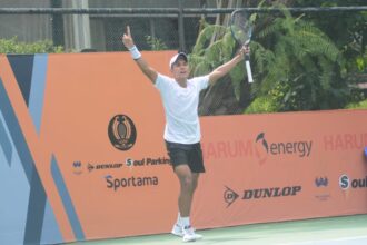 Andalan Indonesia, Muhammad Rifqi "Tole" Fitriadi (24) melaju ke semifinal tunggal seri kedua Harum Energy Mens World Tennis Tour 2023.